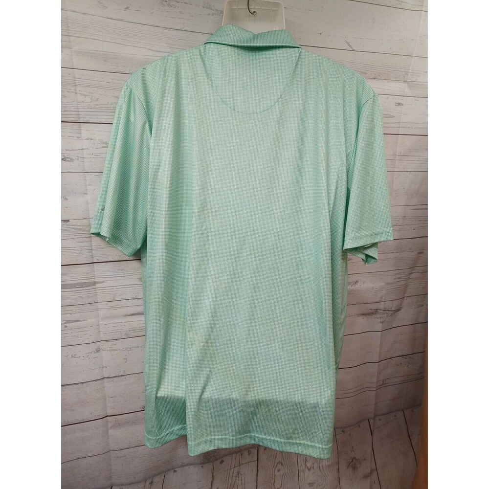 Ben Hogan Performance Polo Shirt Green Men's XL Golf Casual Plaid Athletic wear - Picture 5 of 10